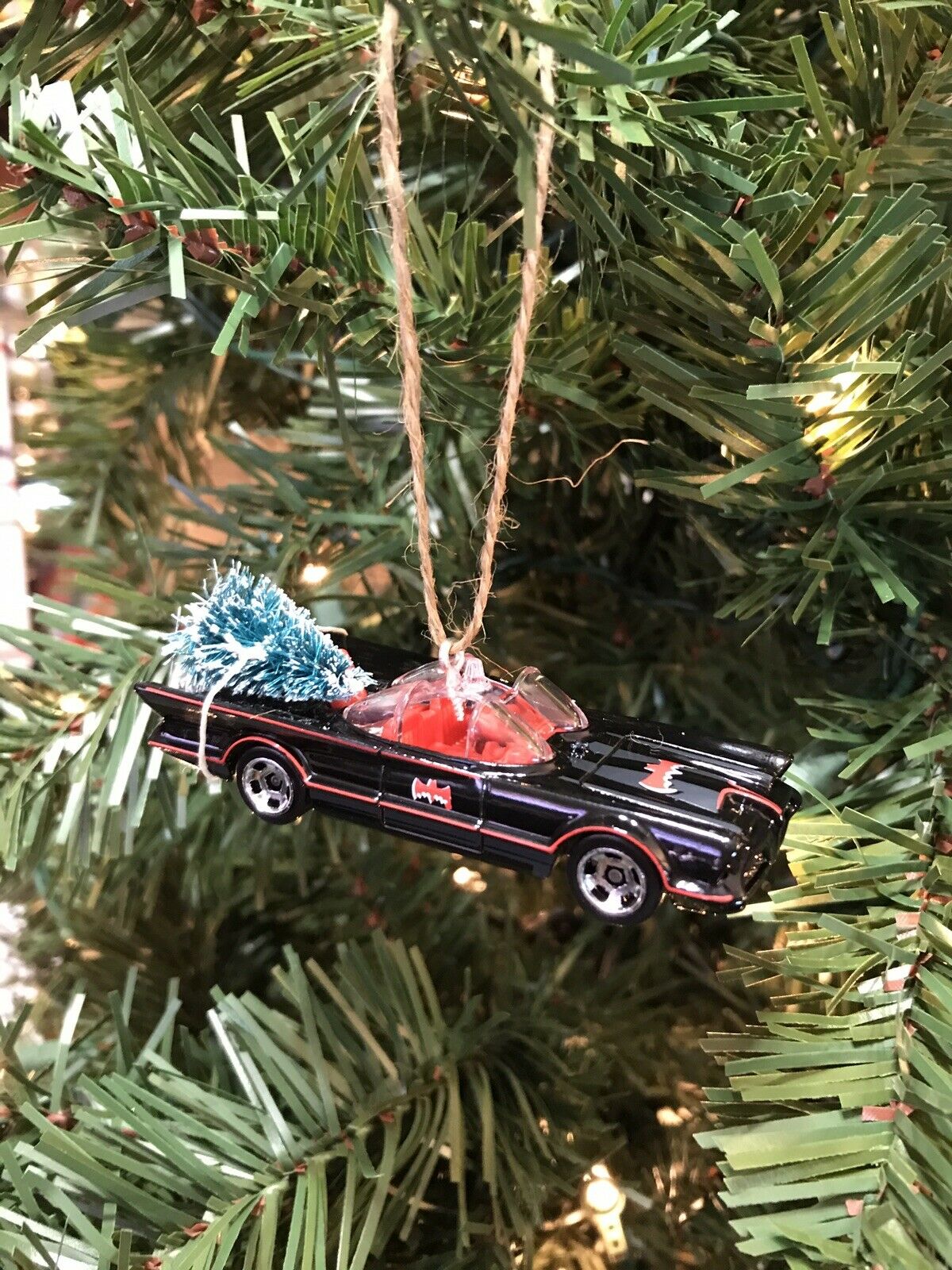 Batman Batmobile Christmas Ornament #01